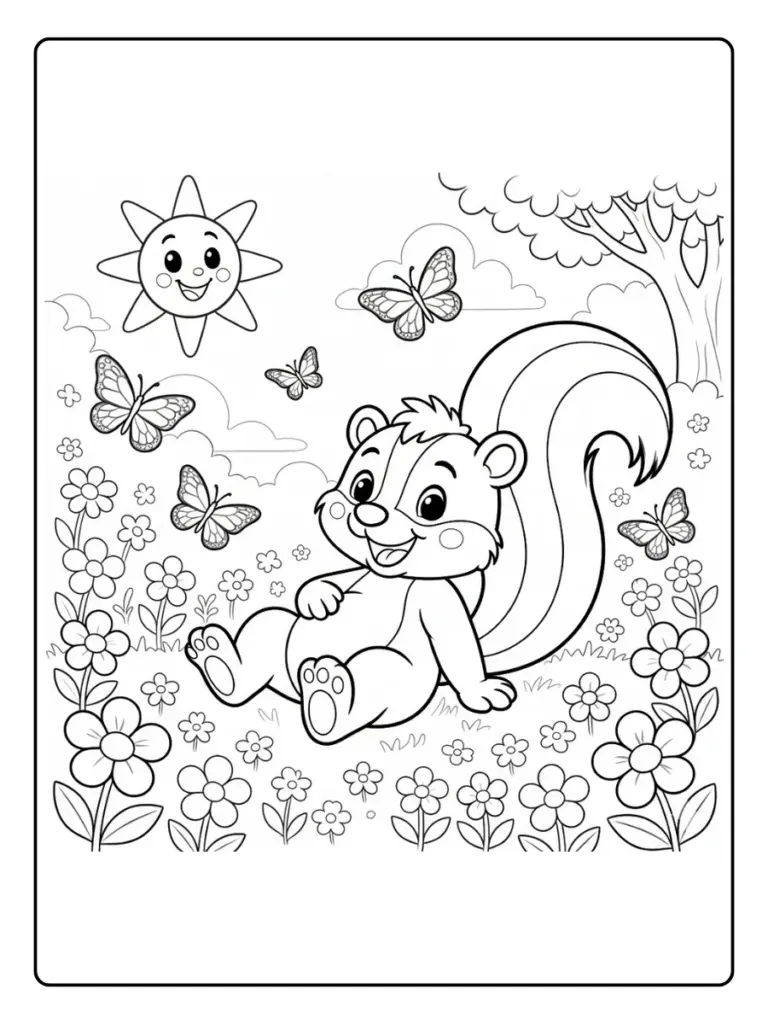 Coloriage Animaux Printemps