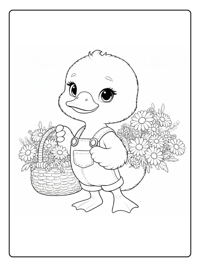 Coloriage Animaux Printemps