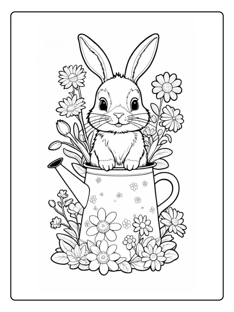 Coloriage Animaux Printemps