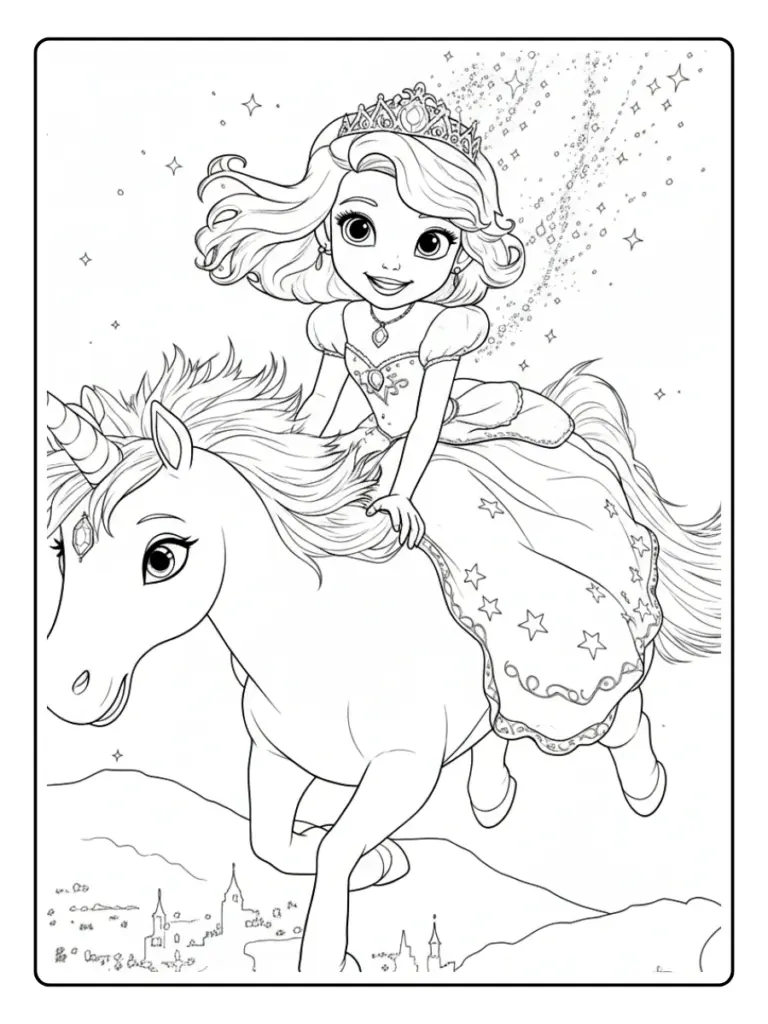 Coloriage Barbie Licorne