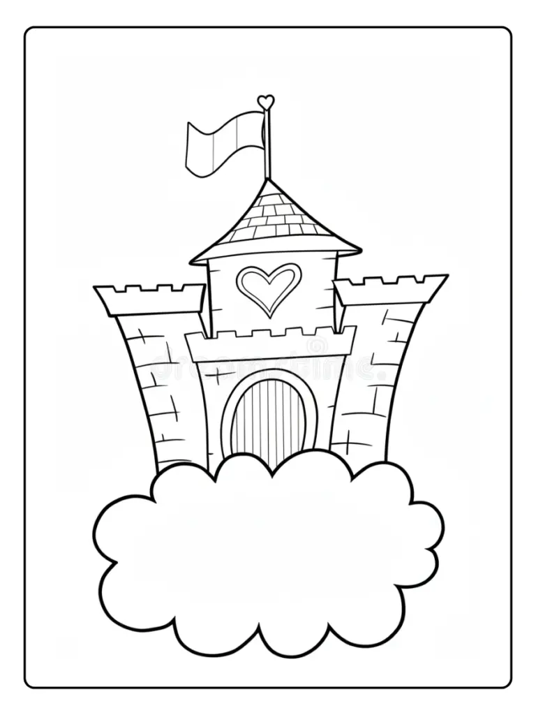 Coloriage Chateau Princesse
