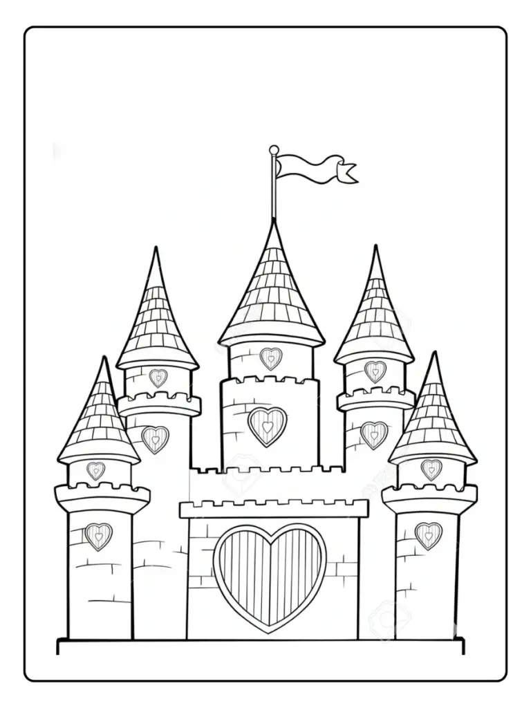 Coloriage Chateau Princesse
