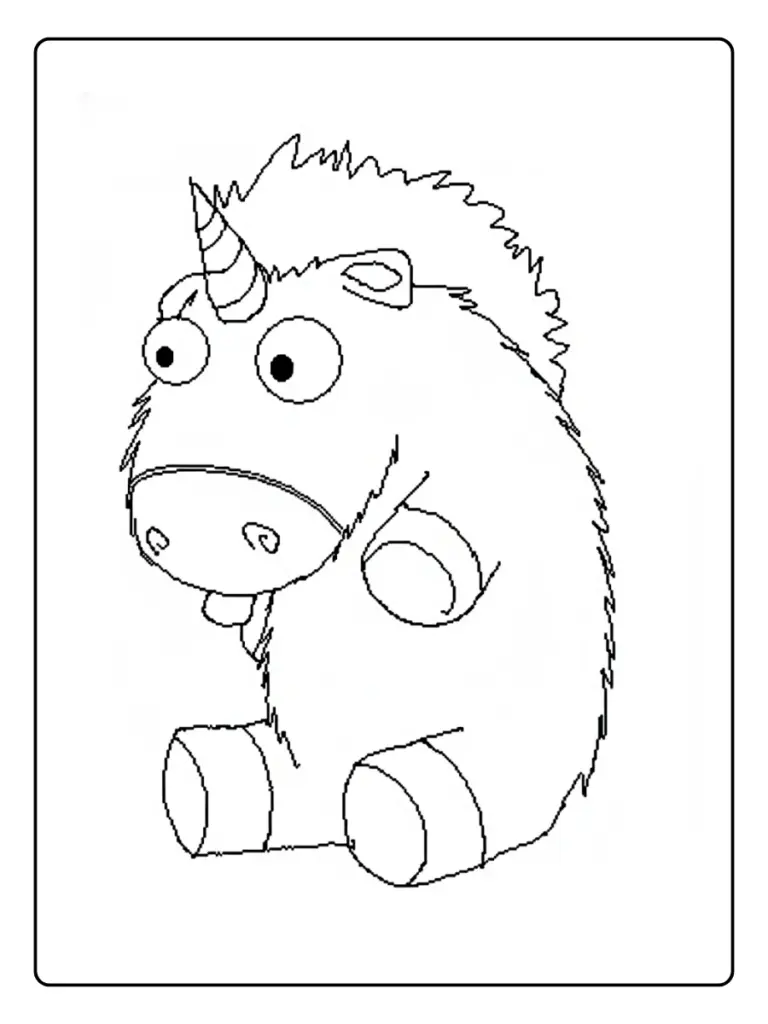 Coloriage Gaston La Licorne