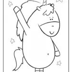 Coloriage Gaston La Licorne