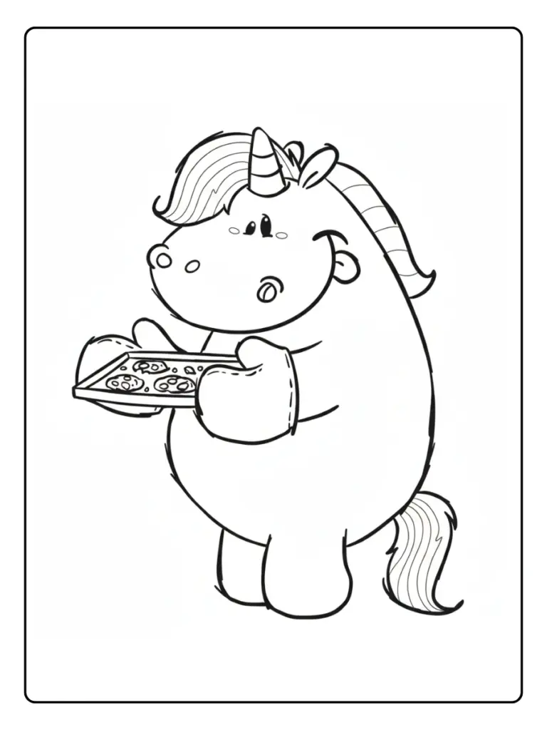 Coloriage Gaston La Licorne