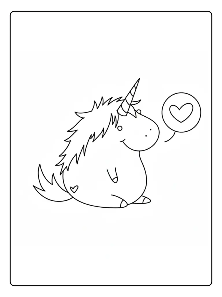 Coloriage Gaston La Licorne