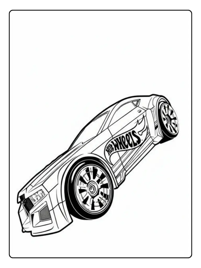 Coloriage Hot Wheels Cartoon