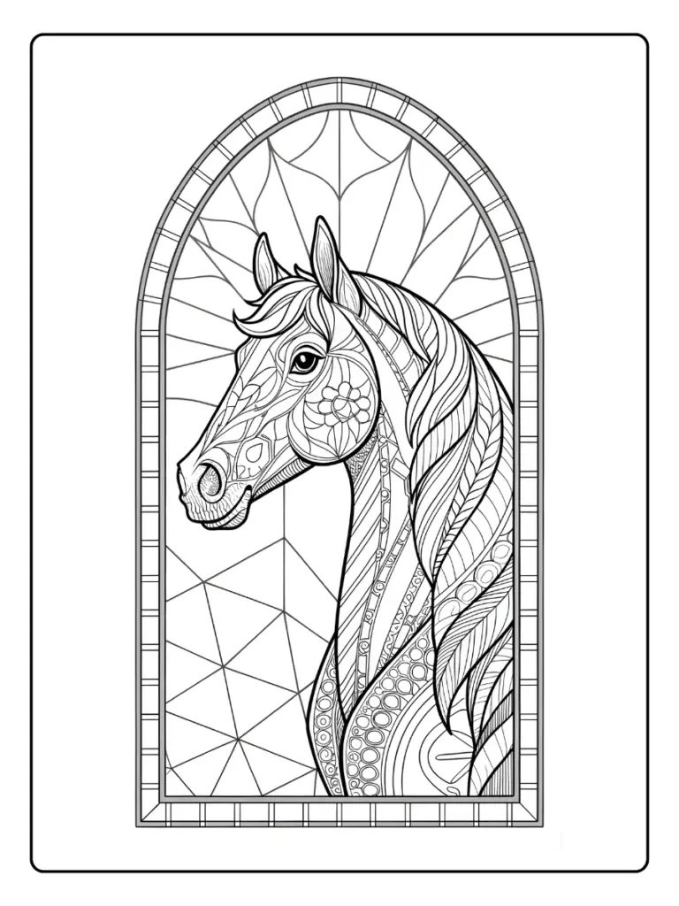 Coloriage Licorne Mandala