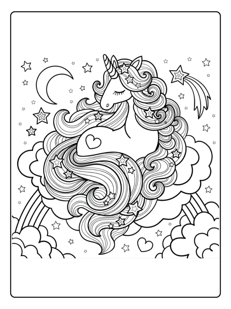 Coloriage Licorne Mandala