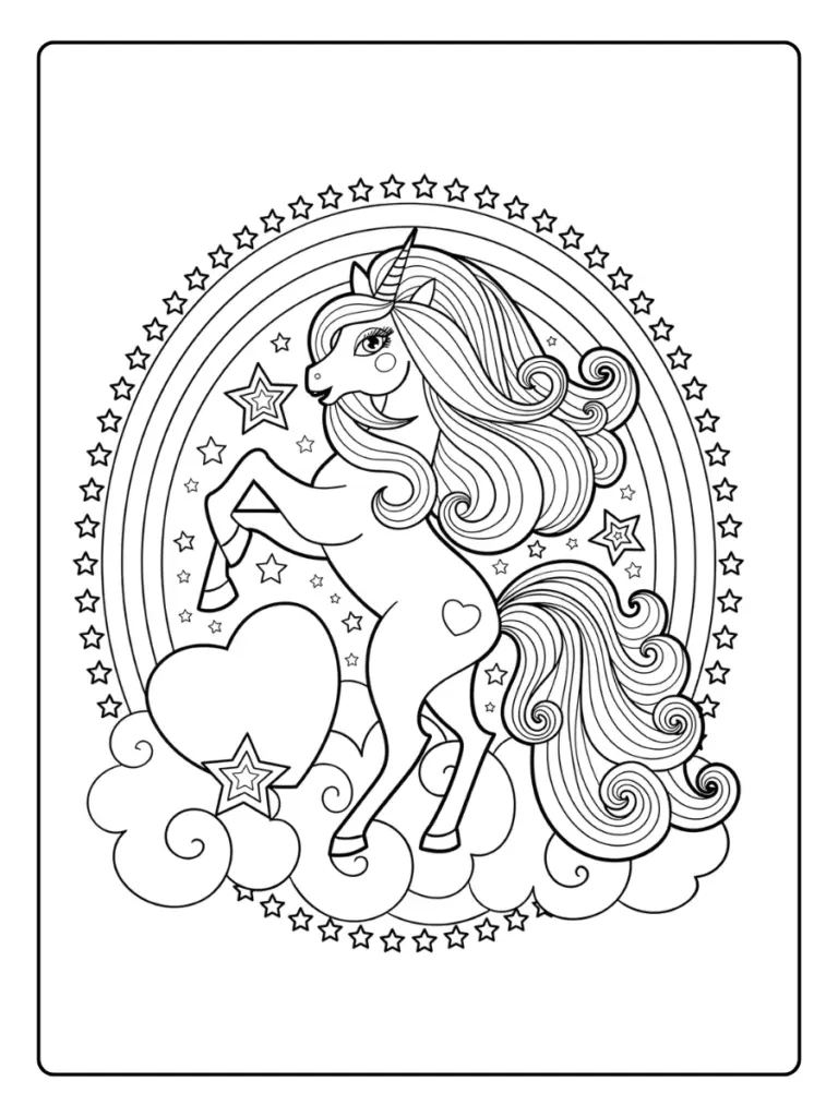 Coloriage Licorne Mandala