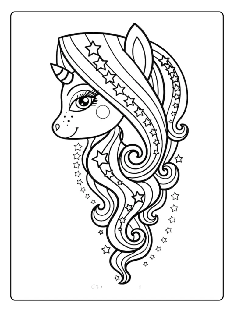 Coloriage Licorne Mandala
