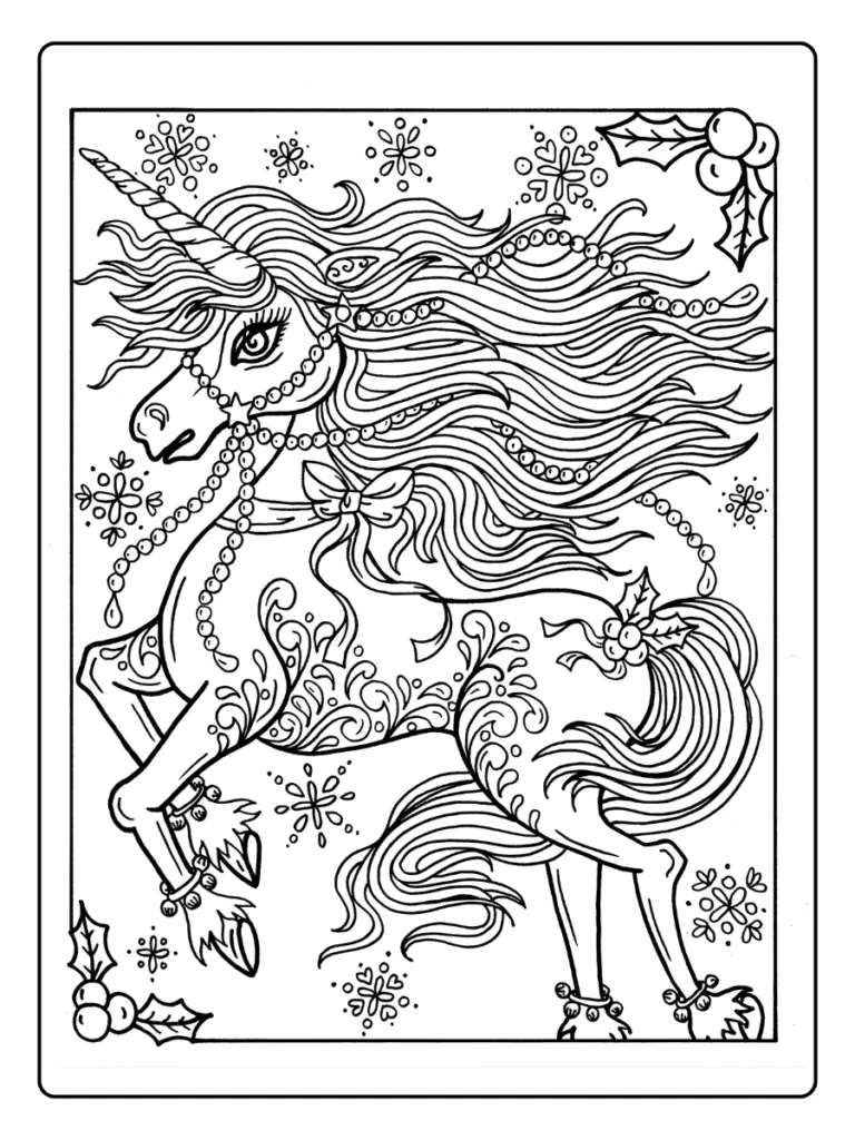 Coloriage Licorne Mandala