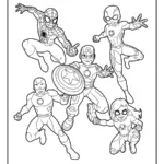 Coloriage Marvel Avengers