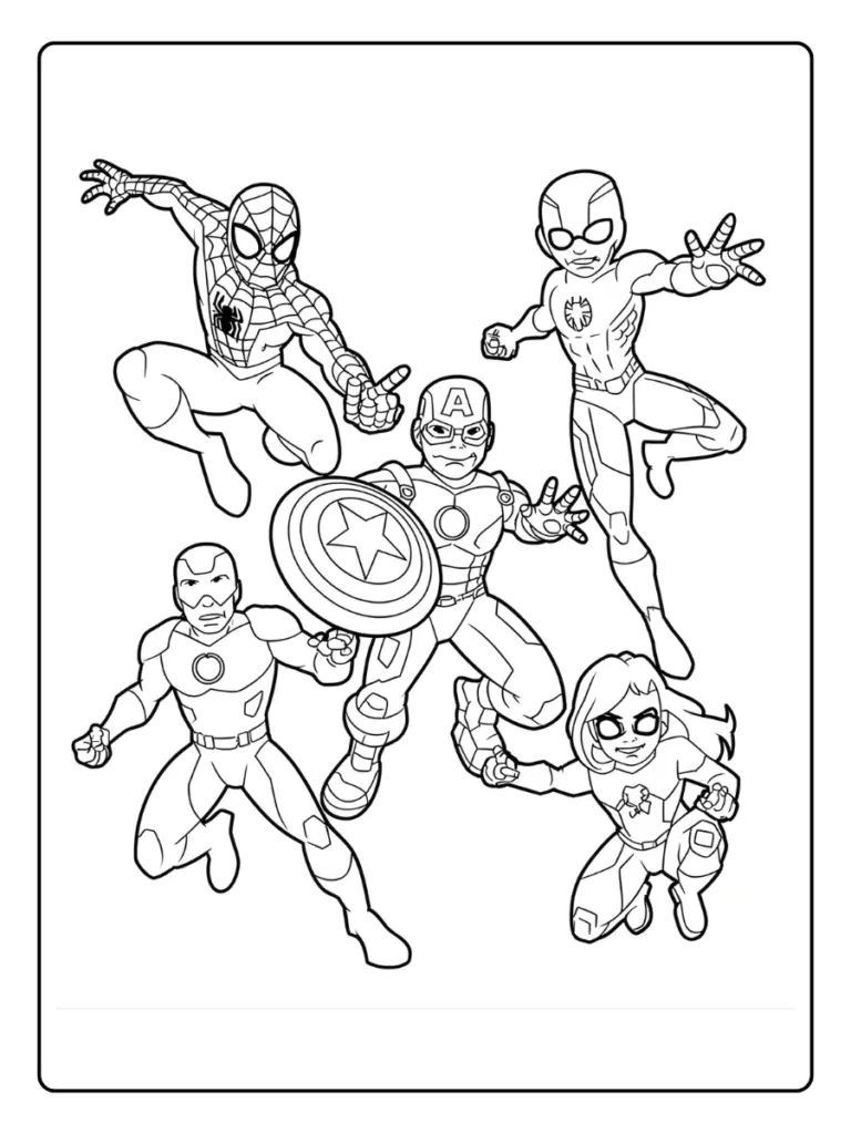 Coloriage Marvel Avengers