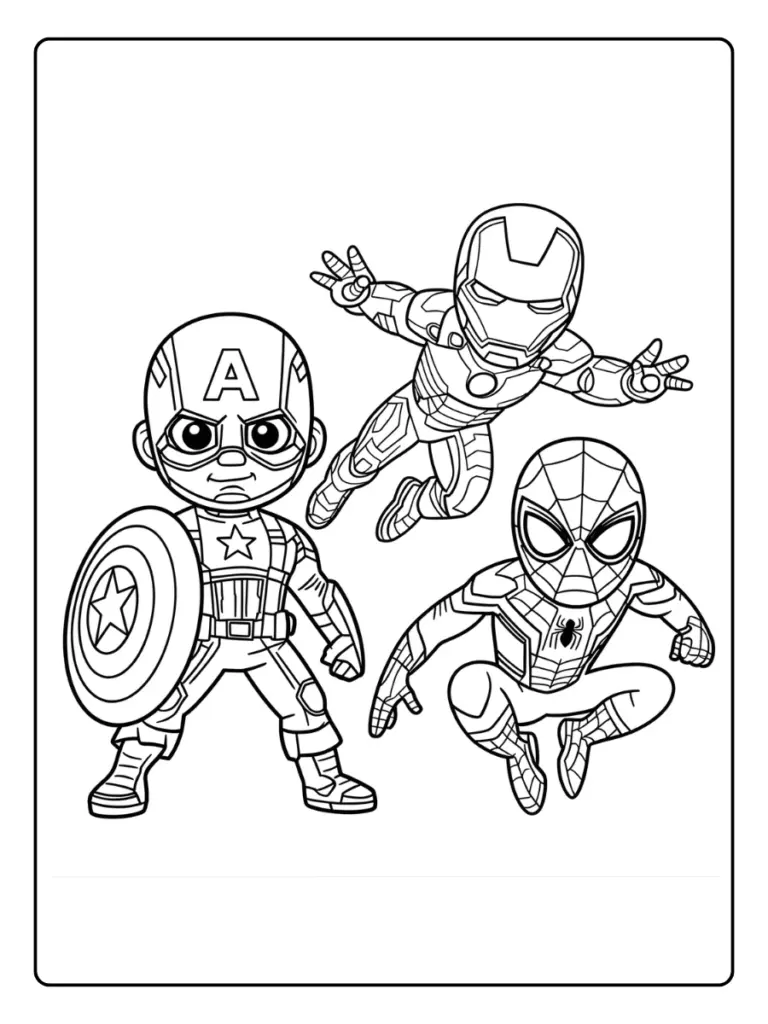 Coloriage Marvel Avengers