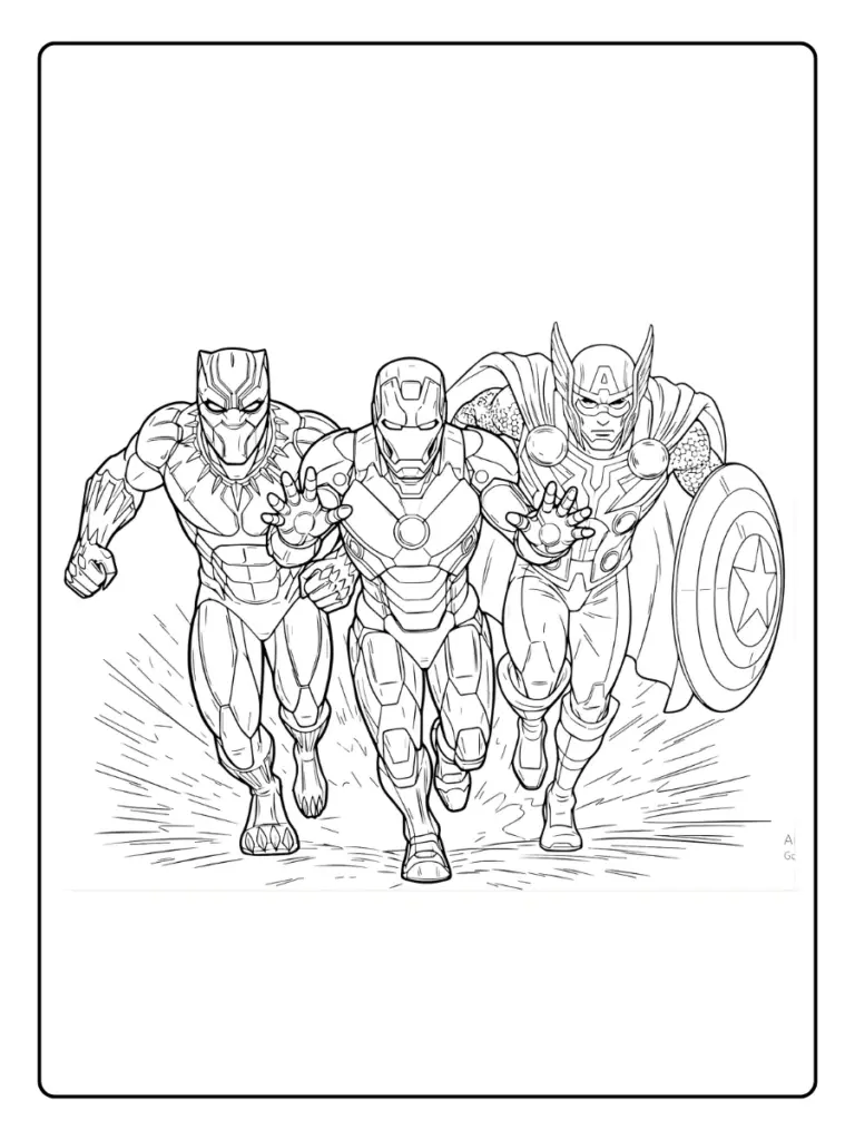 Coloriage Marvel Avengers