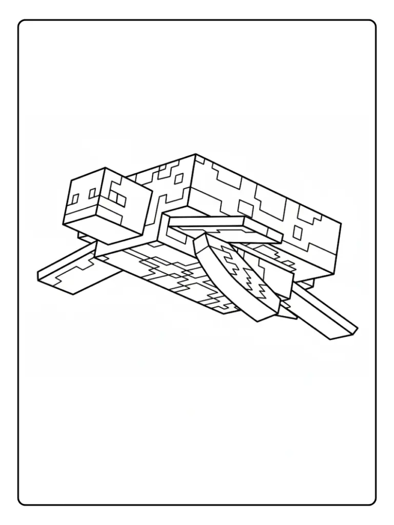Coloriage Minecraft Animaux