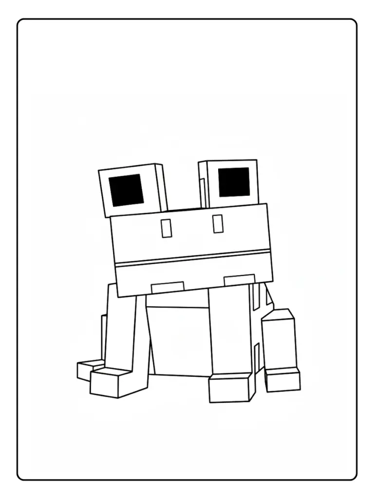 Coloriage Minecraft Animaux