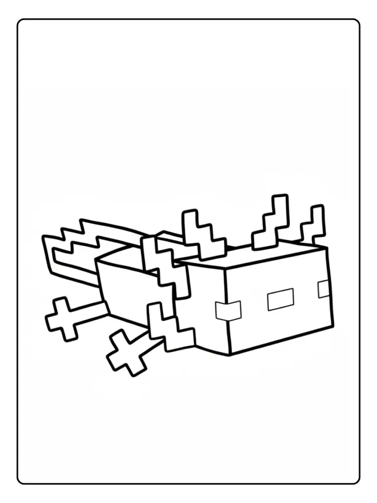 Coloriage Minecraft Animaux