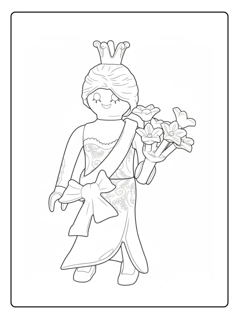 Coloriage Playmobil Princesse