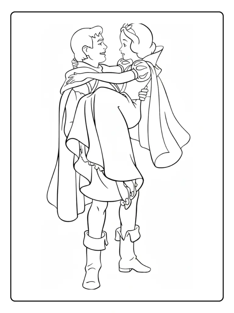 Coloriage Prince Et Princesse