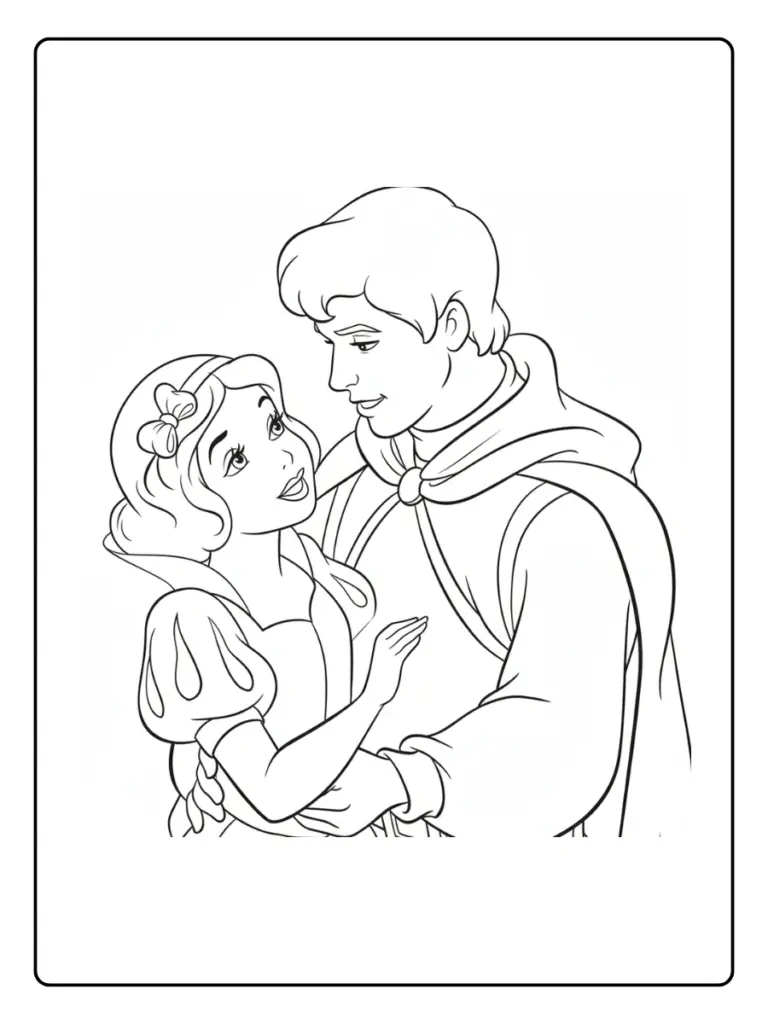 Coloriage Prince Et Princesse