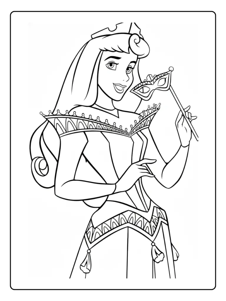 Coloriage Princesse Aurore