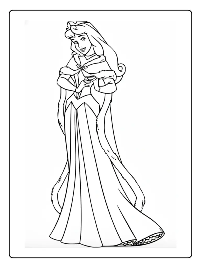 Coloriage Princesse Aurore