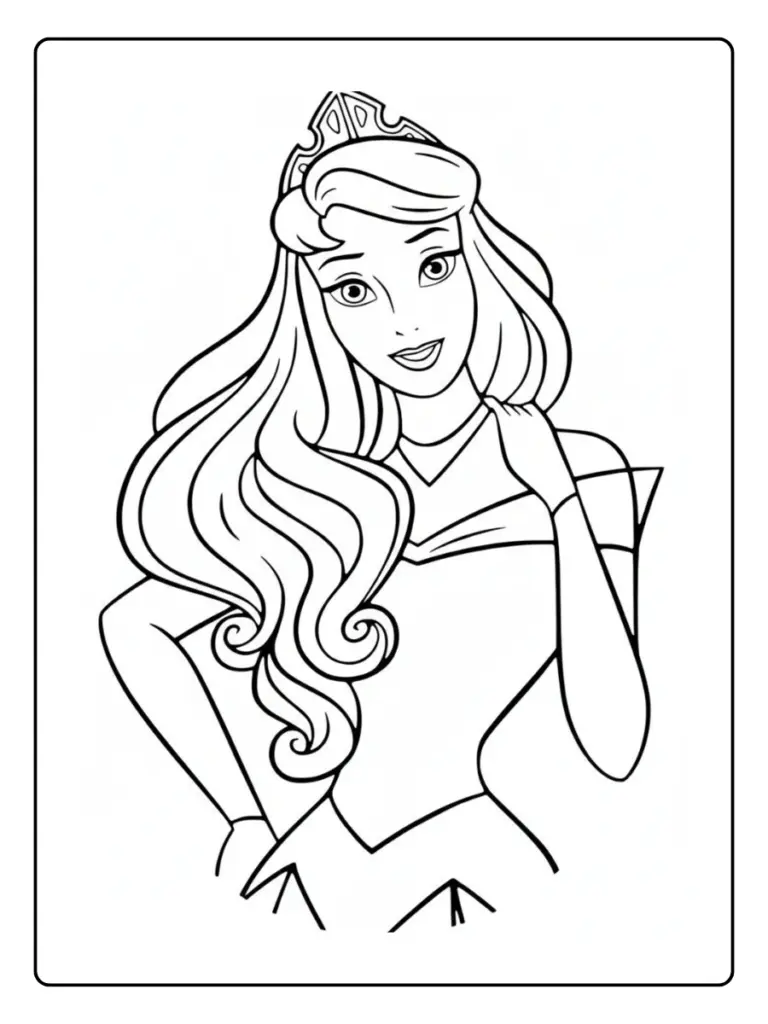 Coloriage Princesse Aurore