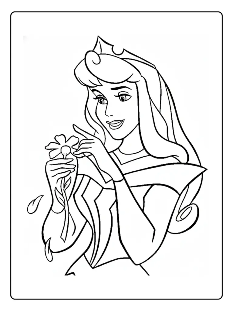 Coloriage Princesse Aurore