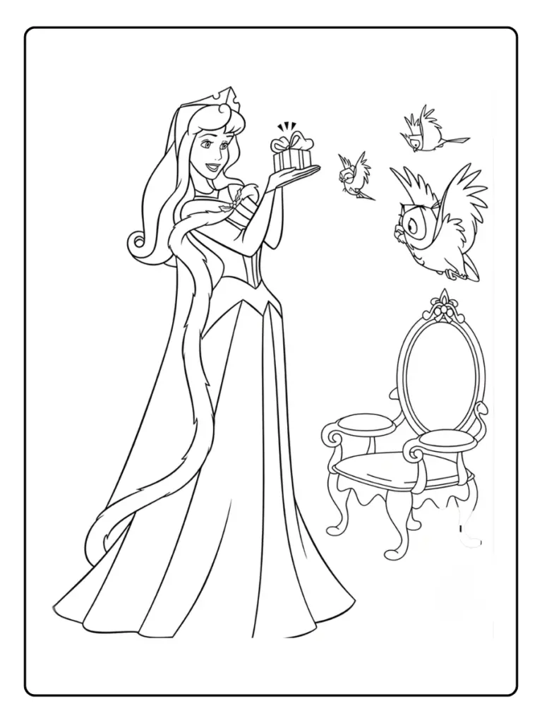 Coloriage Princesse Aurore