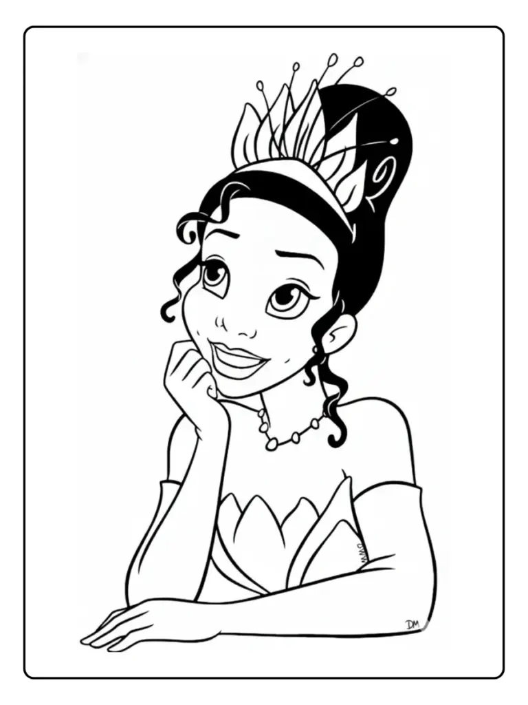 Coloriage Princesse Disney