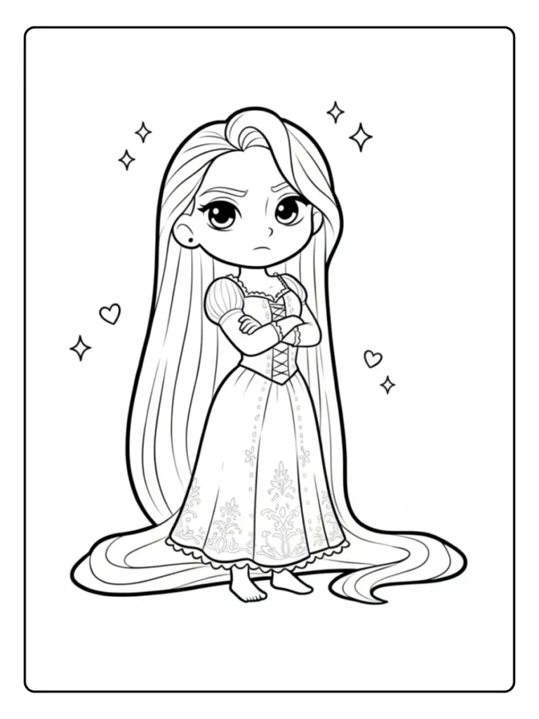 Coloriage Princesse Disney