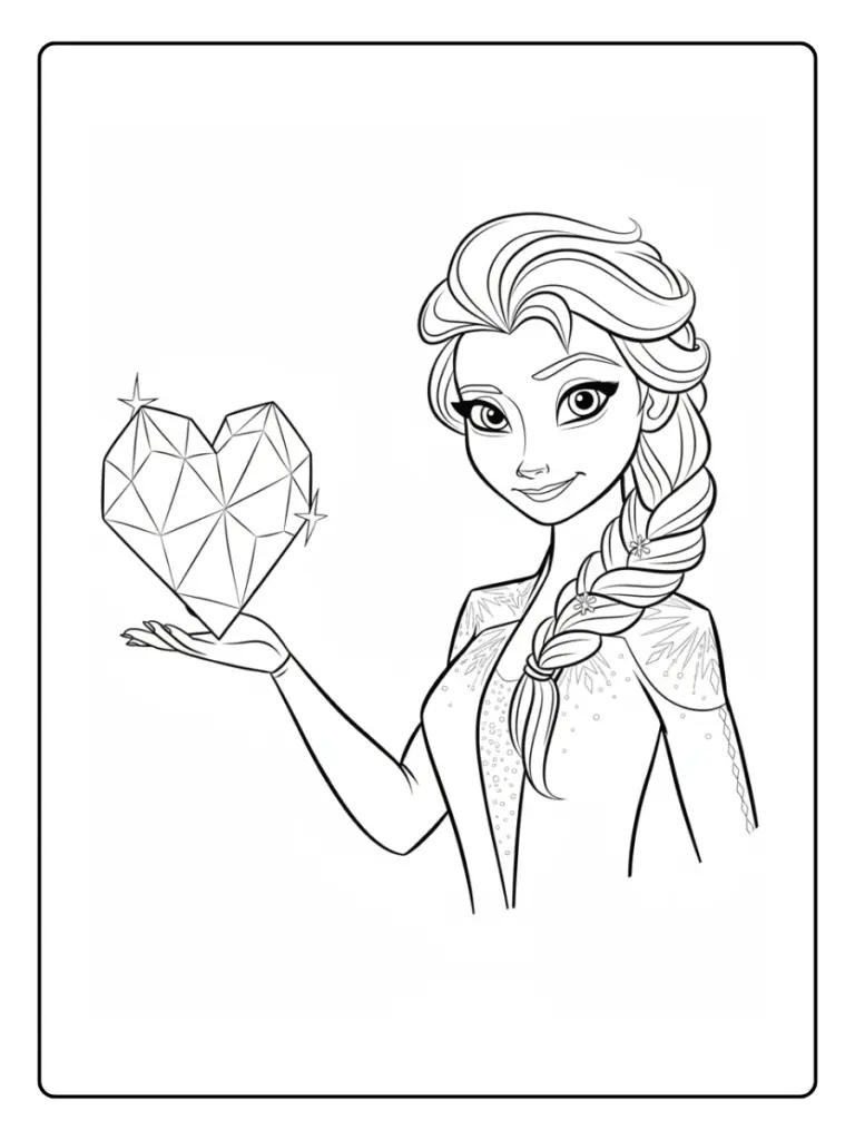 Coloriage Princesse Elsa