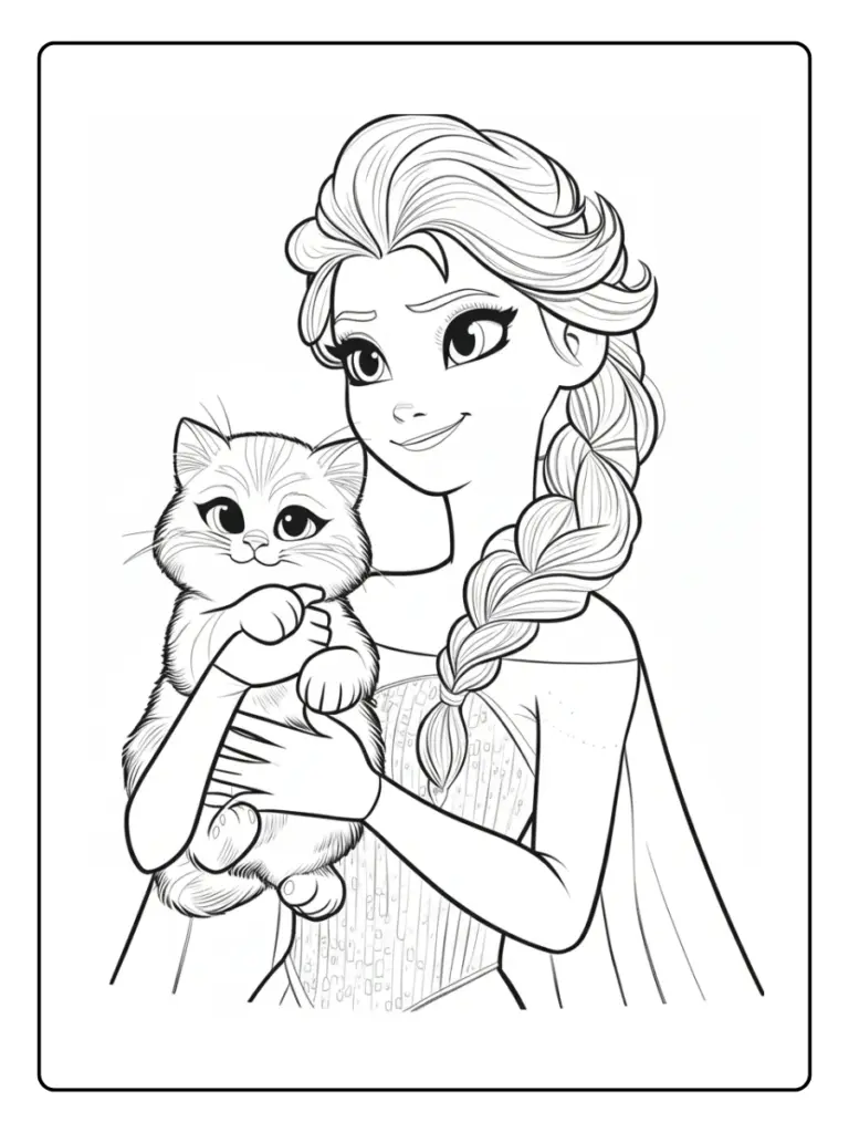 Coloriage Princesse Elsa