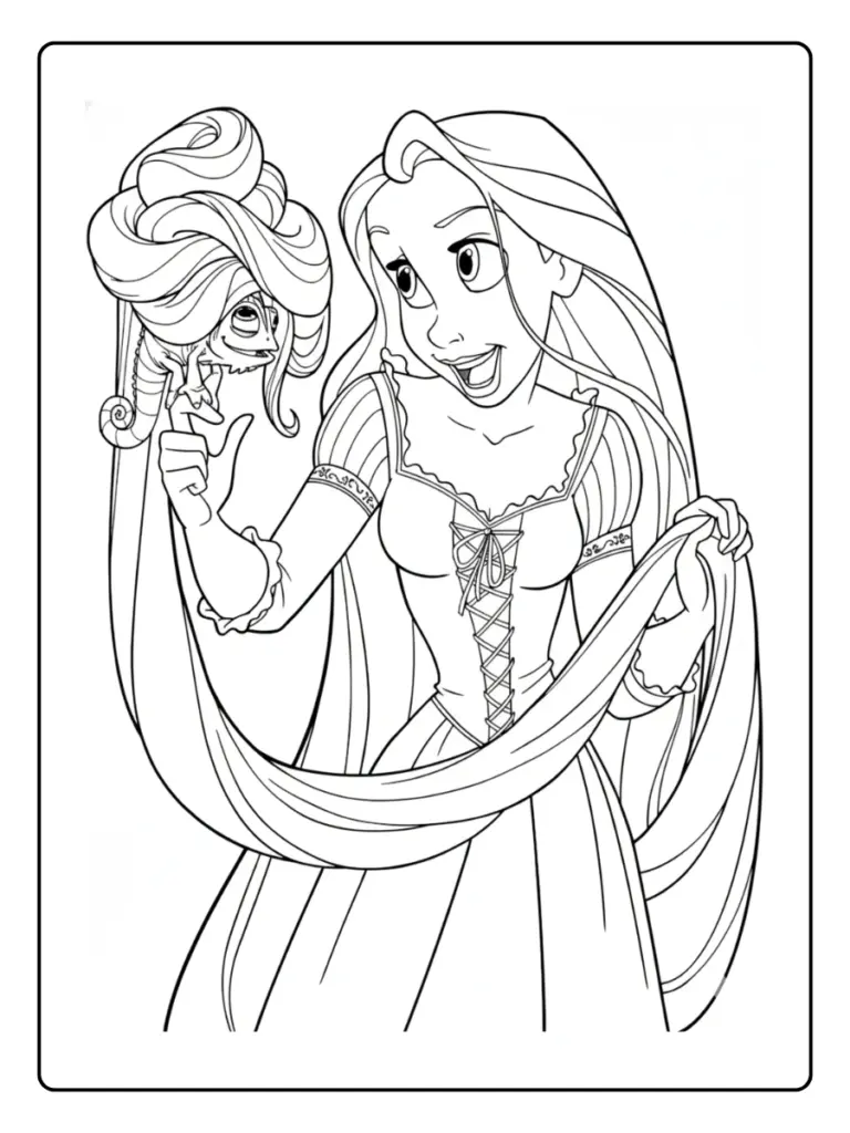 Coloriage Princesse Raiponce