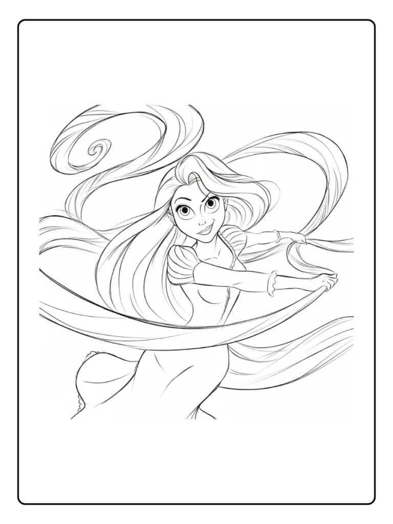 Coloriage Princesse Raiponce