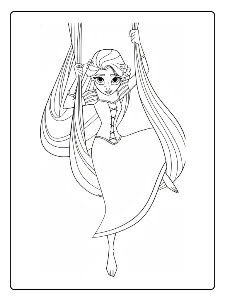 Coloriage Princesse Raiponce