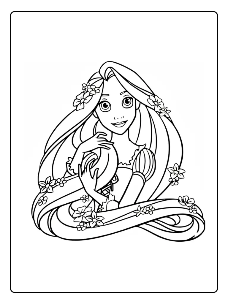Coloriage Princesse Raiponce