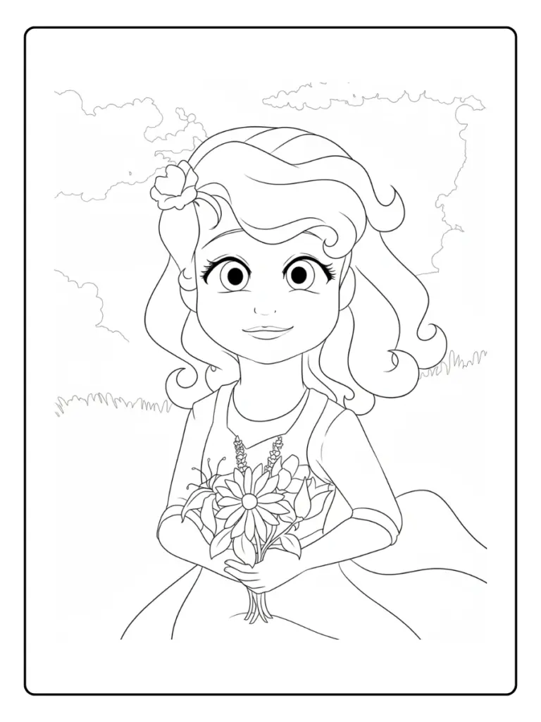 Coloriage Princesse Sofia