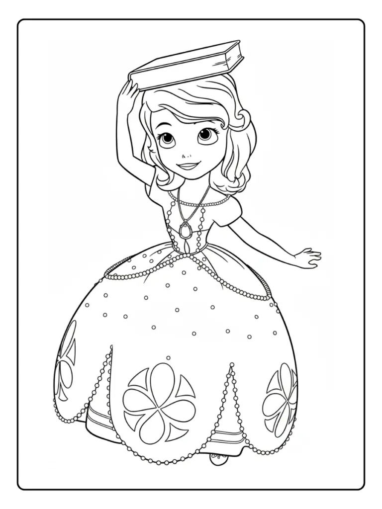 Coloriage Princesse Sofia