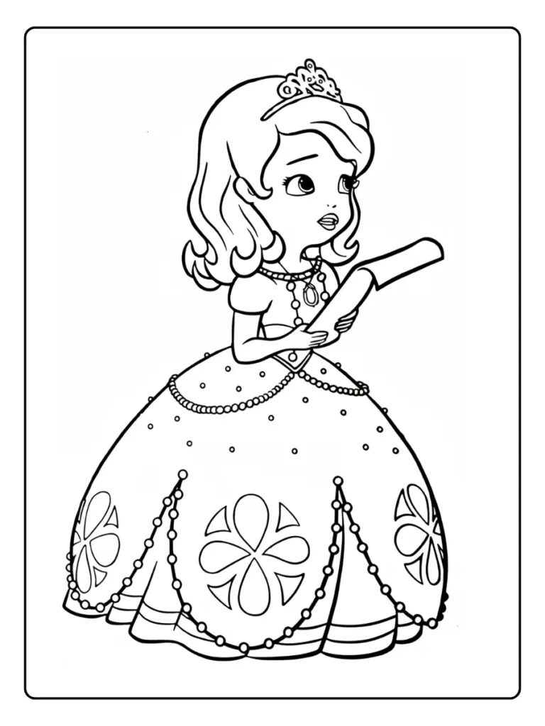 Coloriage Princesse Sofia