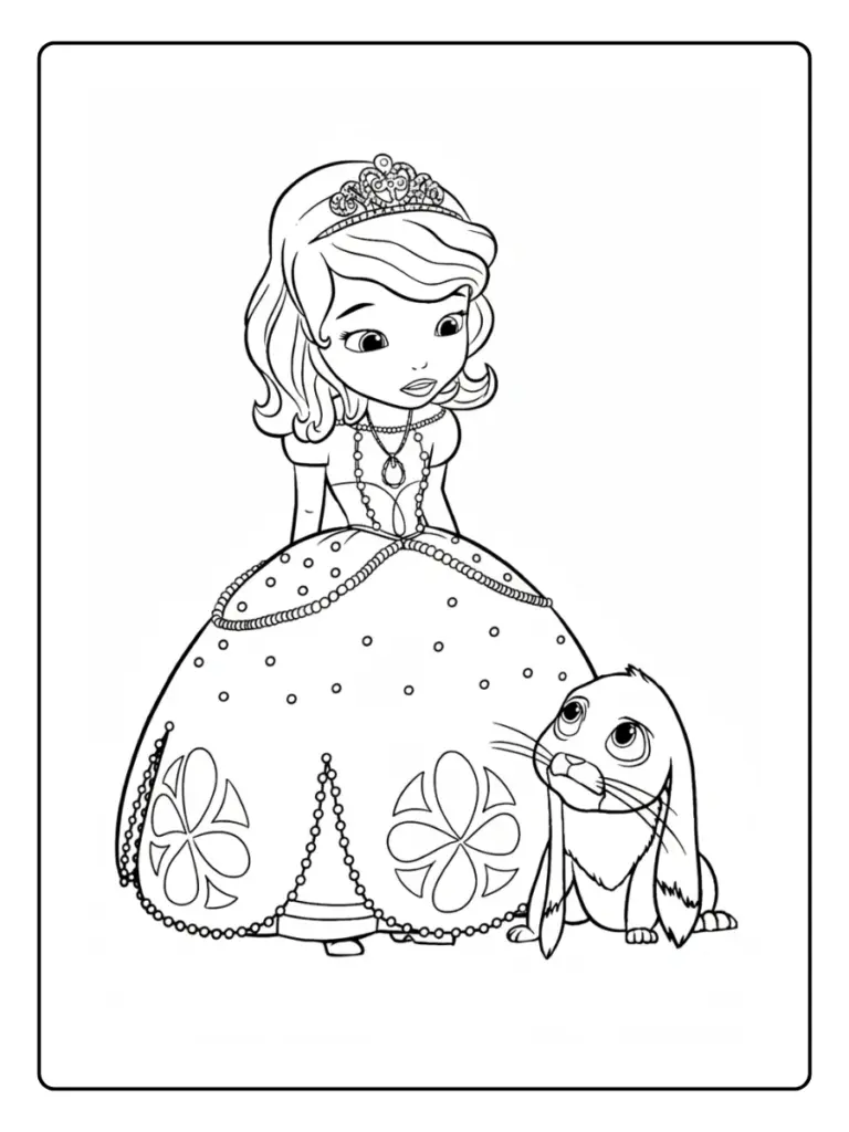 Coloriage Princesse Sofia