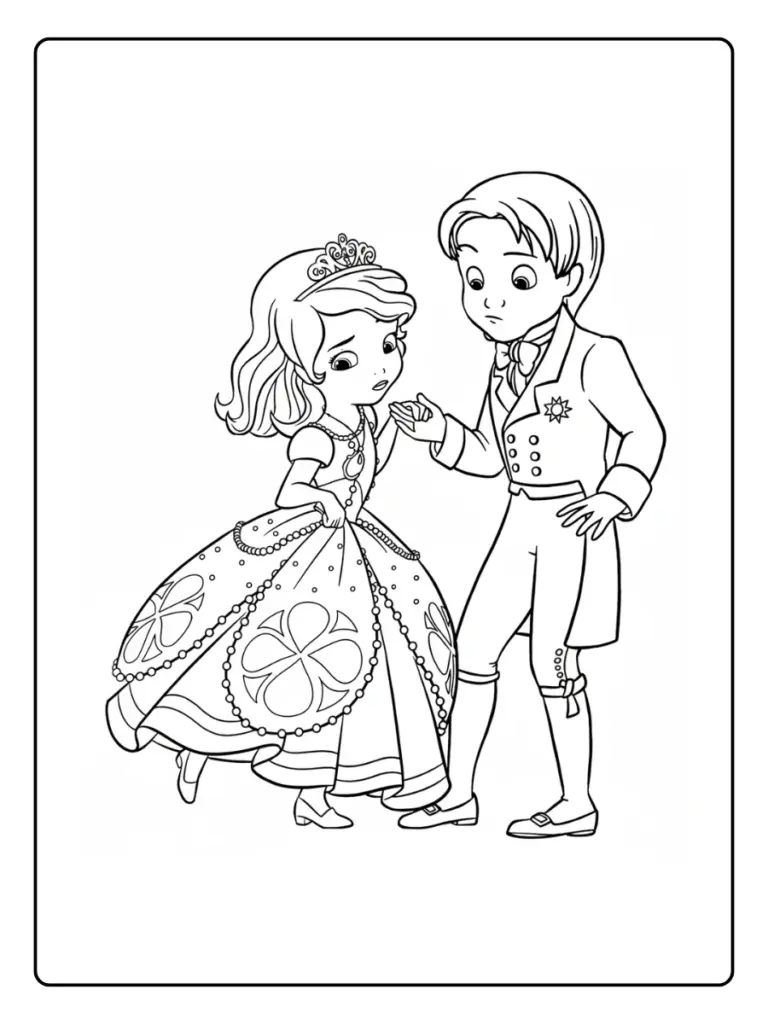 Coloriage Princesse Sofia