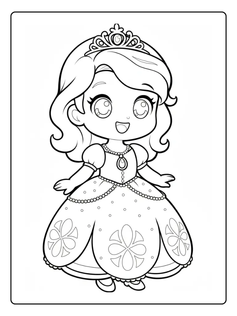 Coloriage Princesse Sofia