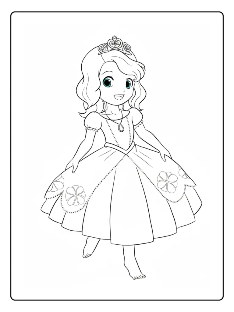 Coloriage Princesse Sofia
