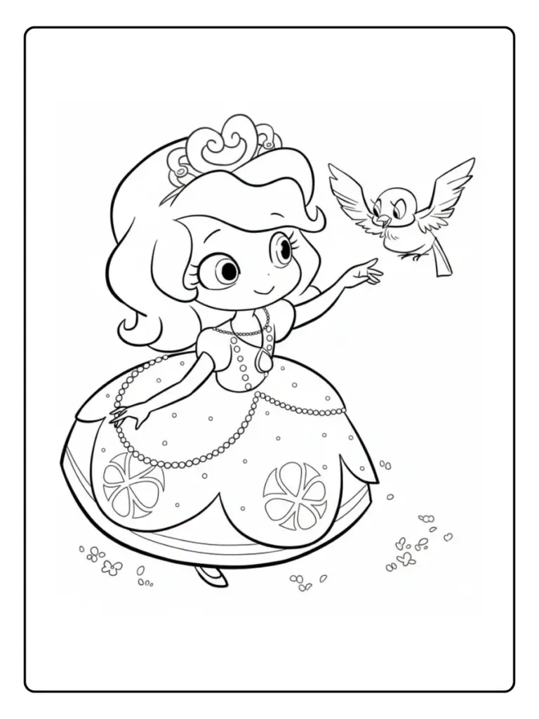Coloriage Princesse Sofia