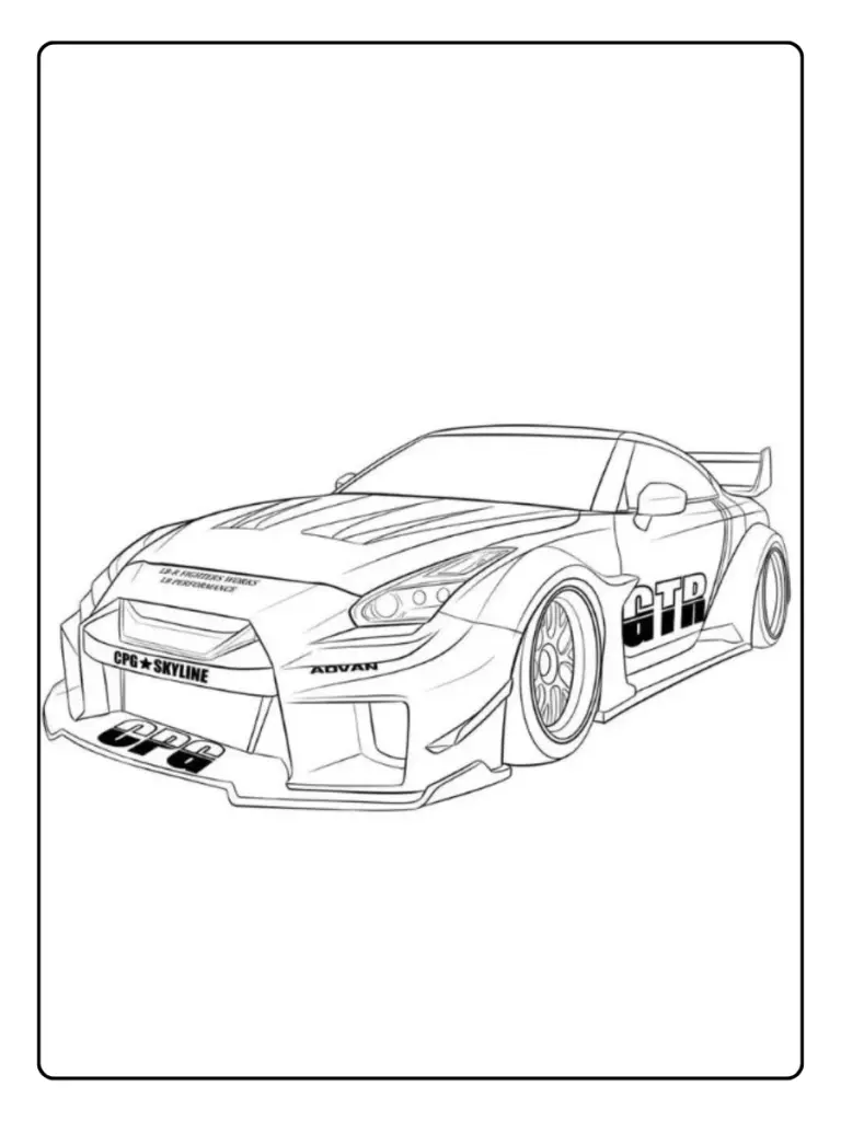 Coloriage Voiture De Course