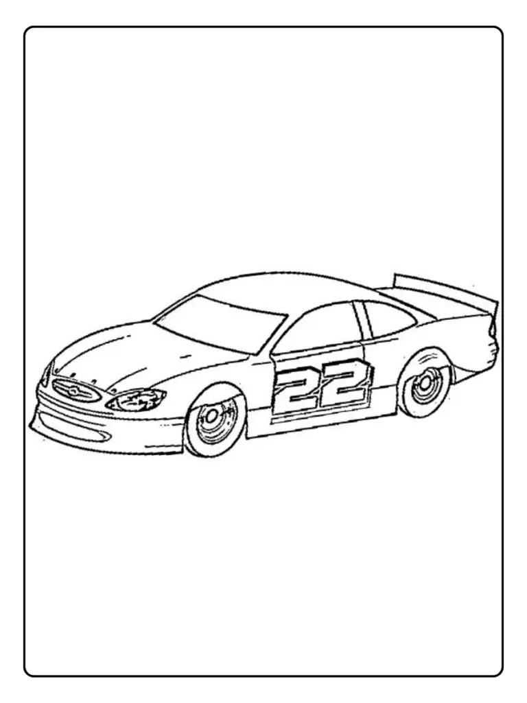 Coloriage Voiture De Course A Imprimer