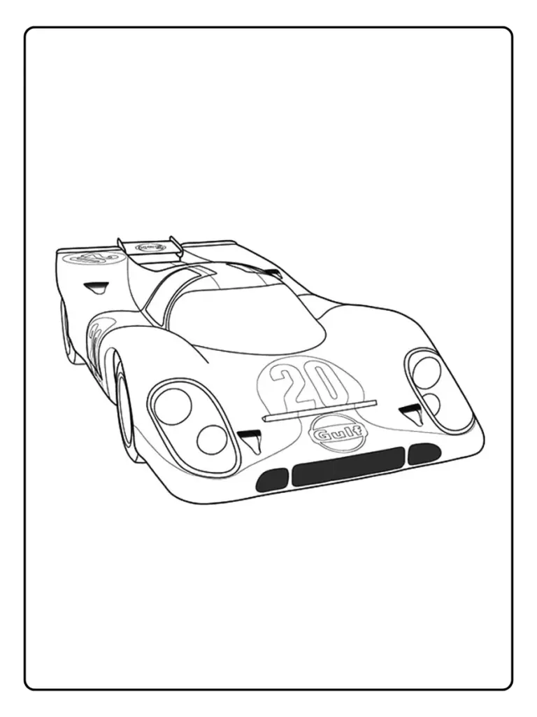Coloriage Voiture De Sport Gratuit A Imprimer